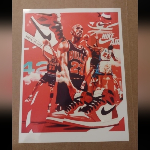 MICHAEL JORDAN & KOBE BRYANT 16 POSTER ULTRA GLOSSY REPRINT 8.5x11 BUNDLE SET!🤩 - Picture 3 of 16
